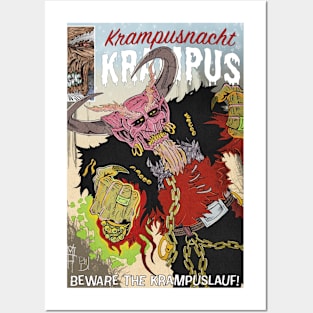 Beware The Krampuslauf! by Grafixs© Posters and Art